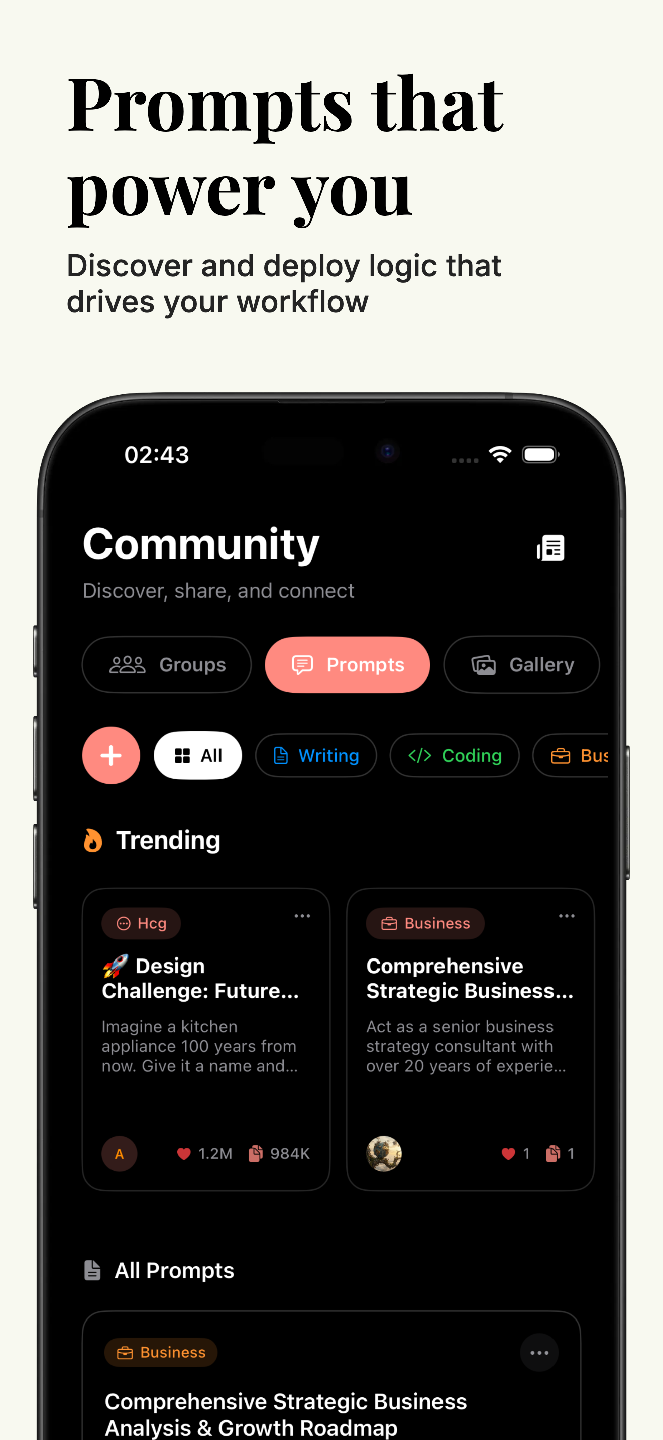 7 AI Community Prompt
